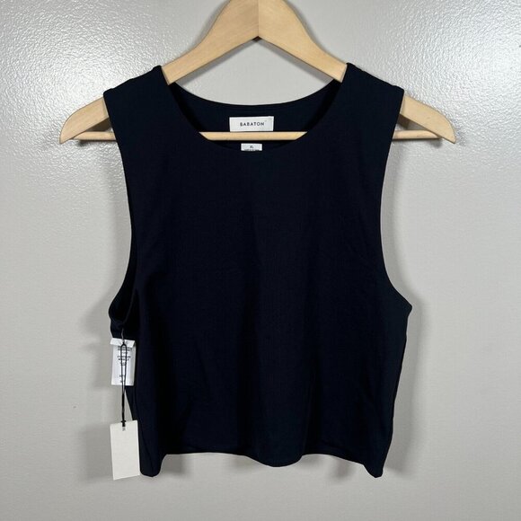 Babaton Countour Muscle Tank Top Size XL Black Semi Cropped Layer Neutral - Picture 2 of 10